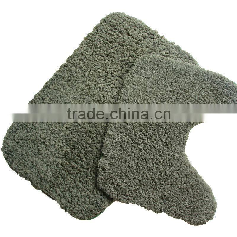 microfiber super soft shaggy floor mat one set