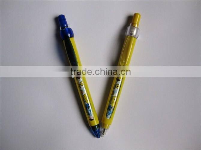 Click-able window message ballpoint pen