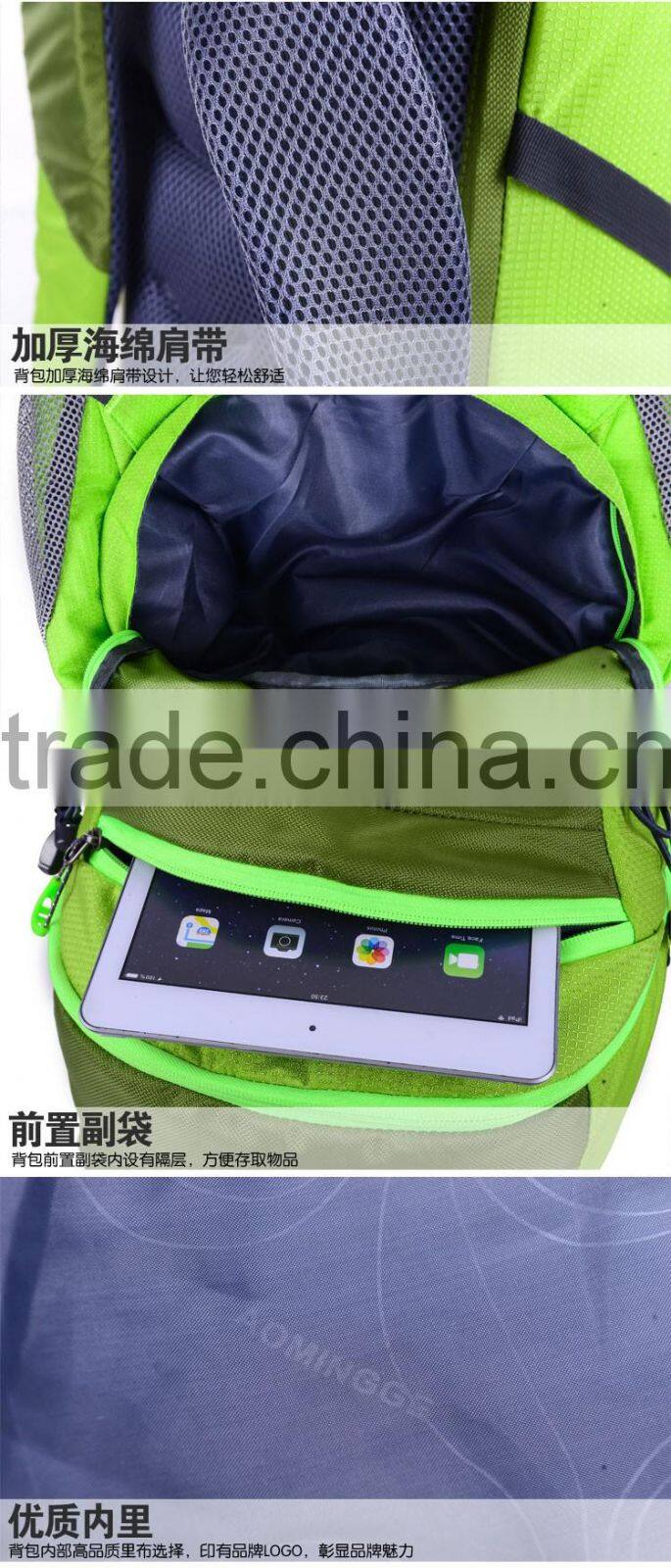 2016 High quality mountain top backpack travel, vintage backpack