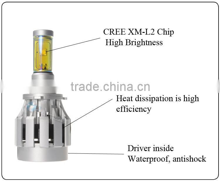 12v caravan led lights CREEs 50w led headlight, made in china
