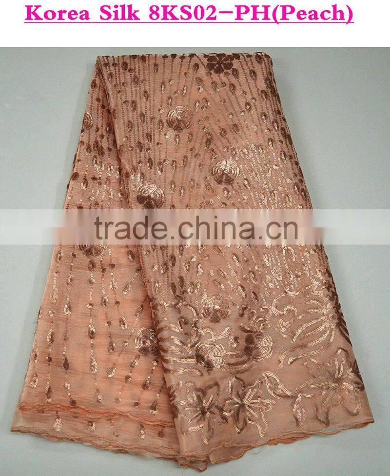 Sequins silk dress names silk fabrics italian silk fabric/ indian raw silk fabric