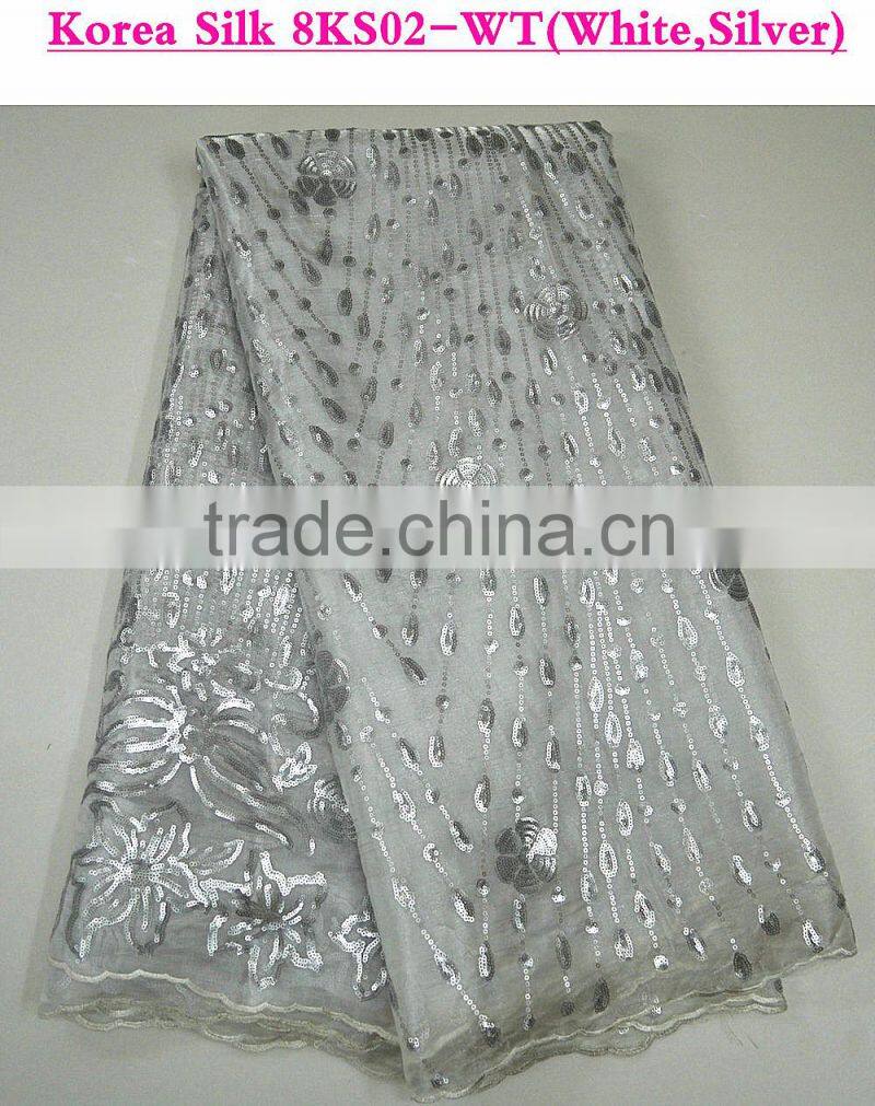 Sequins silk dress names silk fabrics italian silk fabric/ indian raw silk fabric