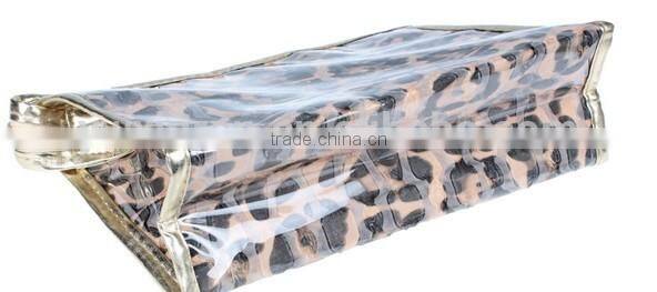 Factory price clear plastic zipper cosmetic bags