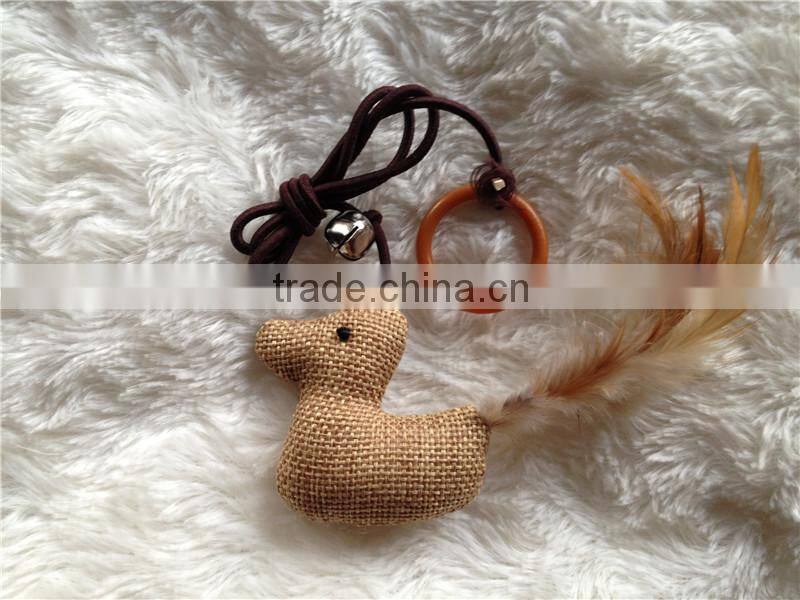 Natural material wholesale cat toy,New fur mouse cat toy