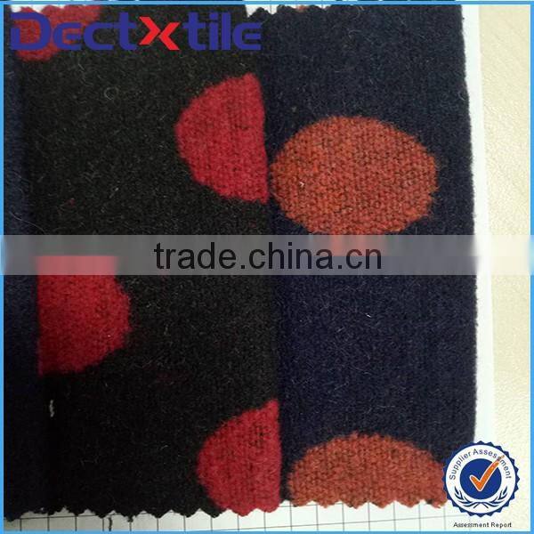 Wool polyester fabric for winter coat in China factory