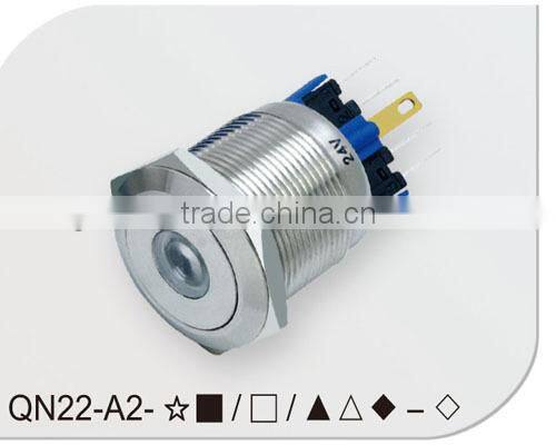IP67 dot illuminated 22mm push button switch