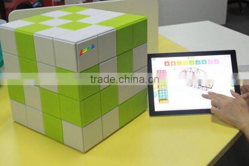 cute 3D green and white printer