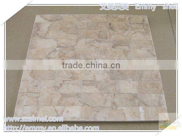 Modest luxury brick natural capiz mother of pearl oyster mosaic wall tile
