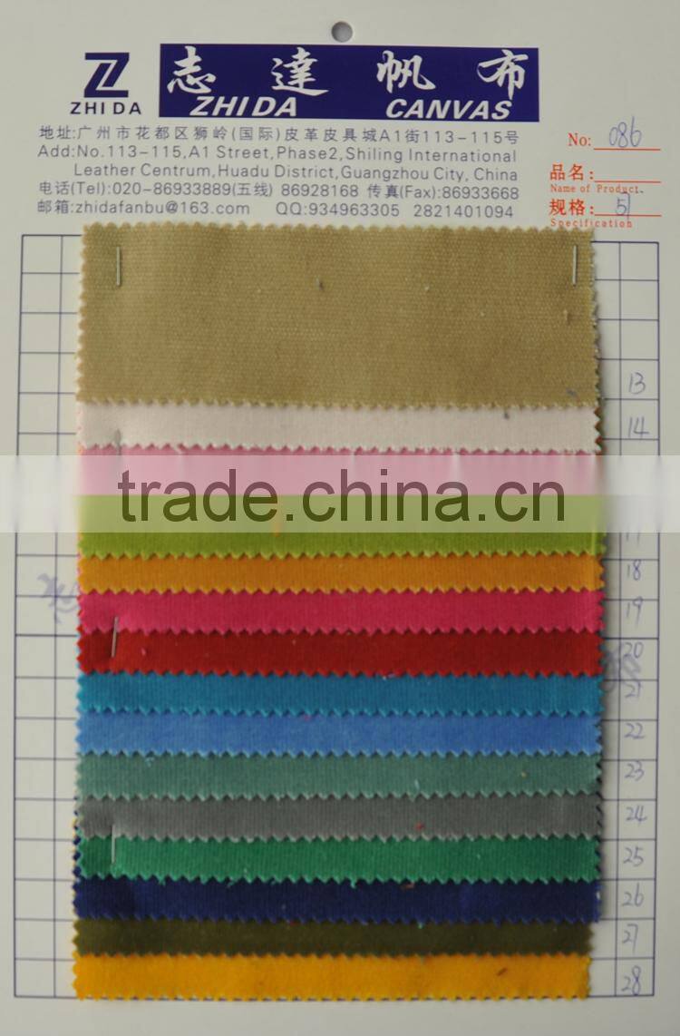 cheap and good cotton wax coated canvas fabric for bag tent luggage shoes