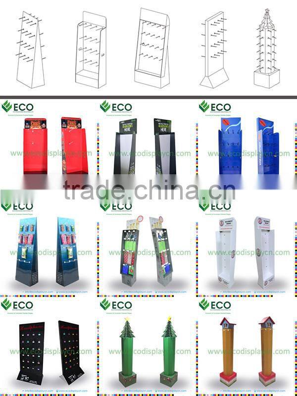 School bus shape for Cardboard book pallet display, advertising display stand