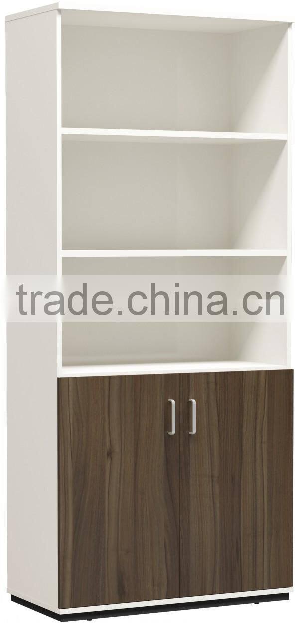 Office wooden filling cabinet locking wood storage bookcase