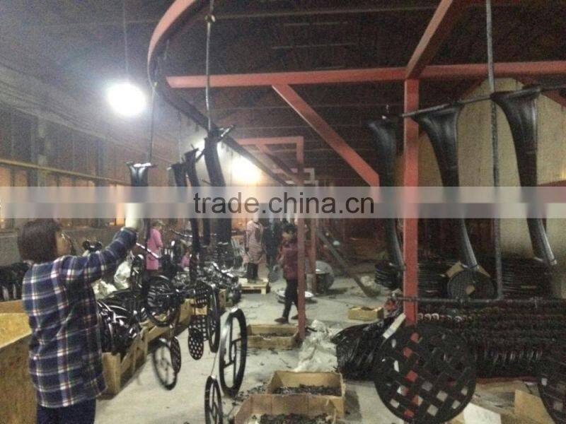 Antique Copper Design Outdoor Cast Aluminum Swivel Bar Stool Patio Furniture