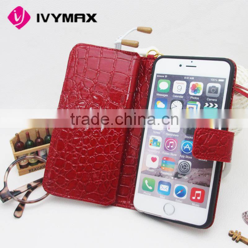 Pu case cover for iphone 6 plus , mobile phone accessories factory in china