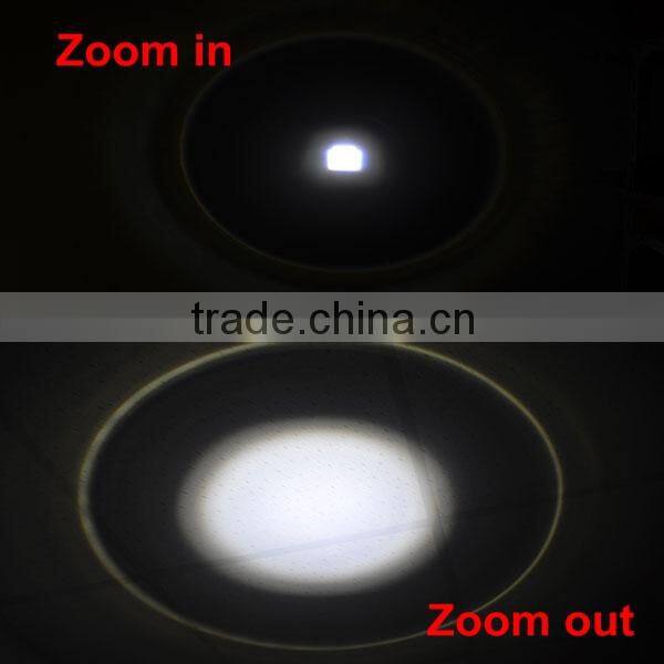 3W XPE Zoomable Ultra Bright Rechargeable Aluminium LED Torch Light Police Flashlight