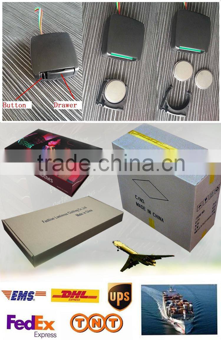 Optical Fiber Fabric luminous lighting led santa claus hats