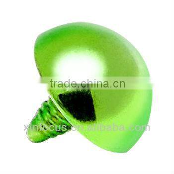 Green Anodized Titanium Dome Dermal Top body piercing accessories