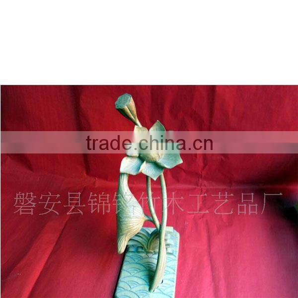 Wood crafts / wood crafts / wooden lotus