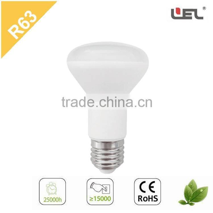 led bulb lamp CE-approved R63 E27 8W ceramic bongs Plastic Housing Globe LED Light Bulb led light bulb speaker