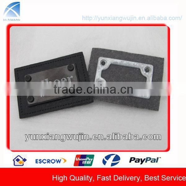 CD8227 New Custom Design Metal Leather Labels for Jeans