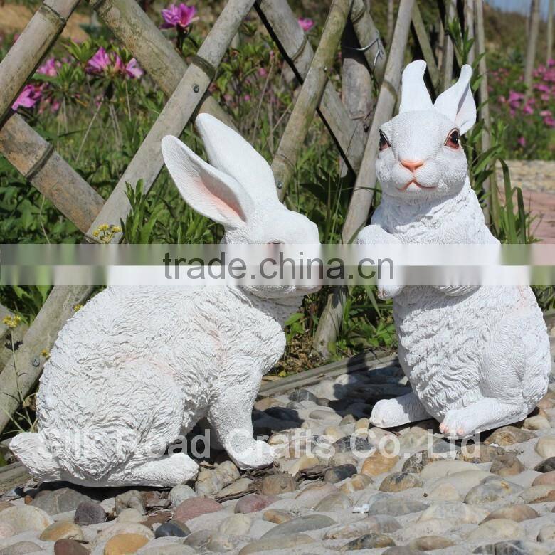 Resin rabbit statues garden decoration