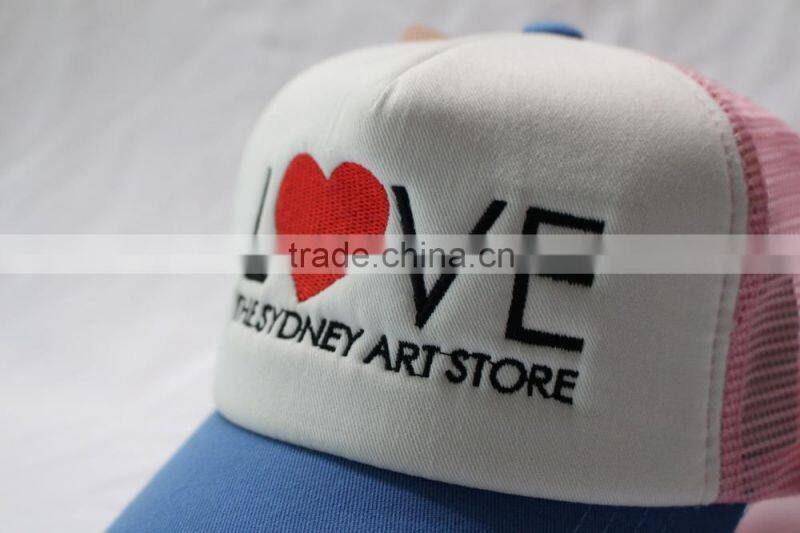 Myrimony embroidery cotton foam and mesh trucker cap