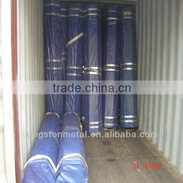 ERW SCH 40 Galvanized Steel Pipe painted words with plastic cap threated with coupling pipe