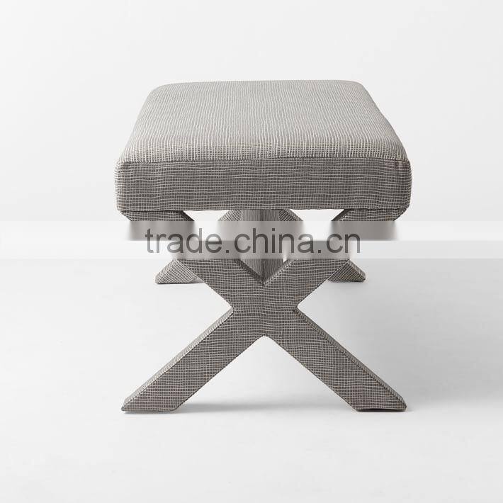 Cross Base Upholstered Bench OT-824
