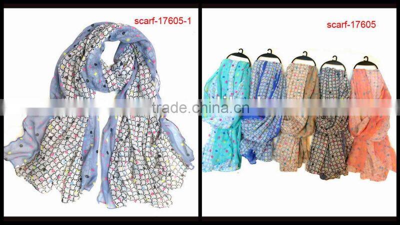 2014 popular colorful animal printed scarf