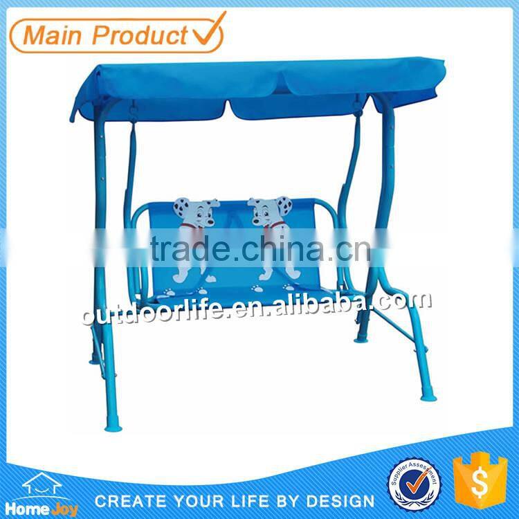 Outdoor kids garden swing chair, child canopy swing chair