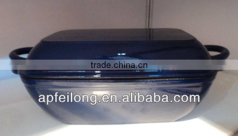 cast iron enamel griddle and roaster