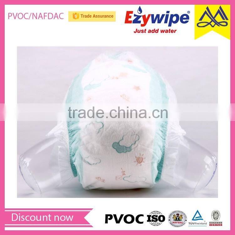 Good quality soft cotton baby diaper, super breathable baby nappy, baby diaper from China