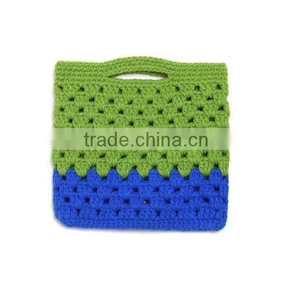 Fashion crochet designer handbag hot sale