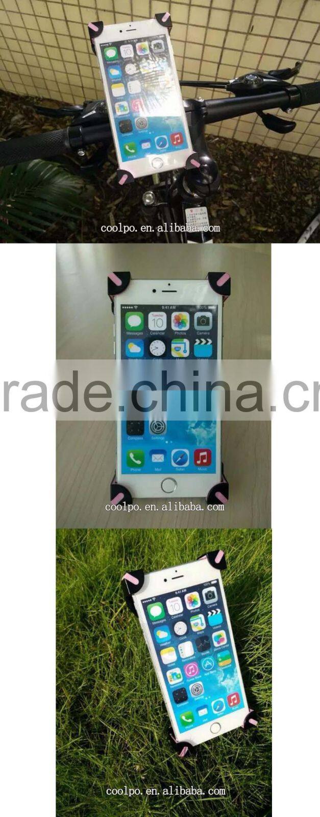 High Grade Bike Phone Holder 360 Degree Rotation Bicycle / Motorcycle Handlebar Smartphone Holder Protect Well