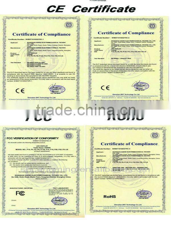 china LED dispaly of sub-door projector screen for led projector