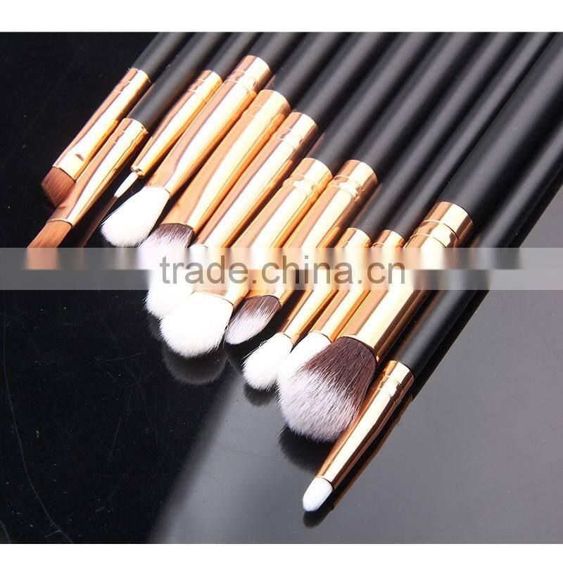 12pcs Rose Gold Cosmetic natural brush set eyeshadow makeup kit