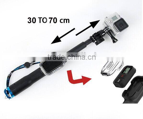 Handheld Monopod With WIFI Remote Housing And Mount Adapter For Gopro 4
