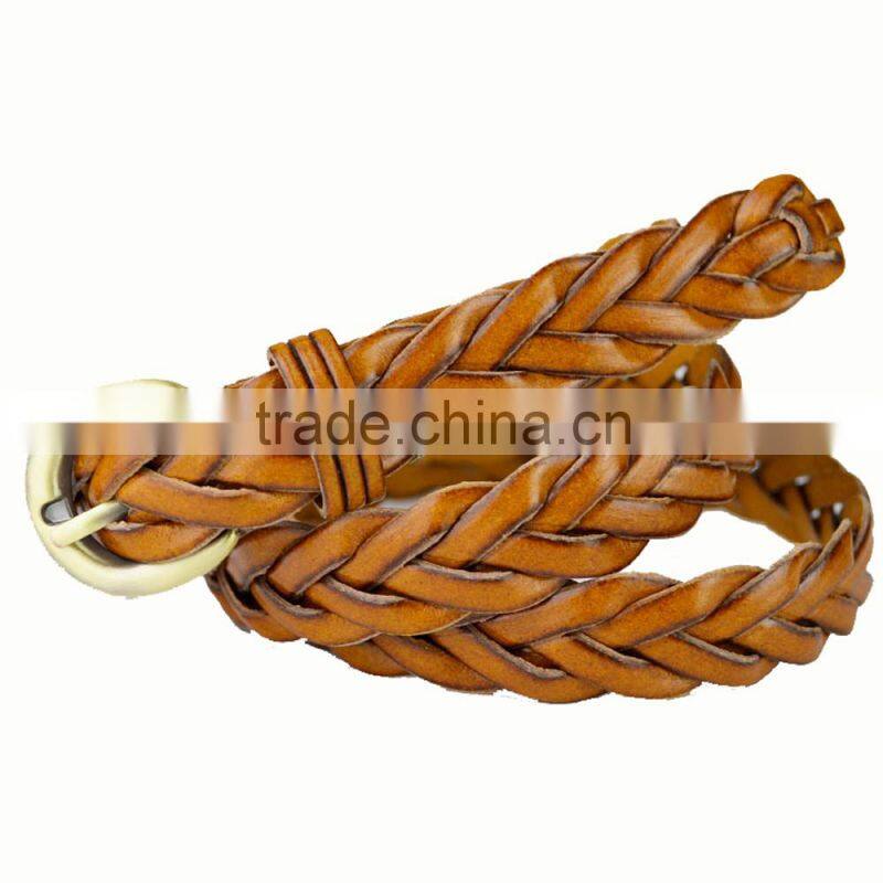Drop Shipping 2cm Wide 100% Handmade Weave Belt For Girl