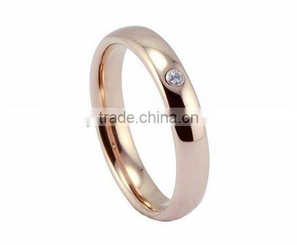 fashion forever rose gold tungsten wedding rings #44015