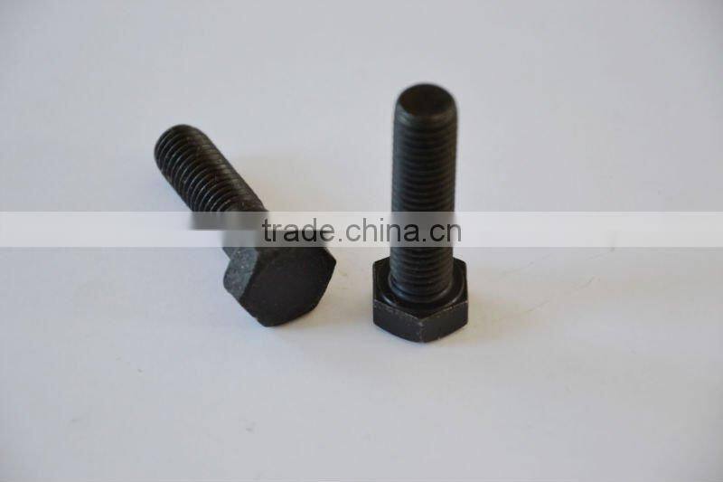 hex bolts carbon 8.8 grade black color