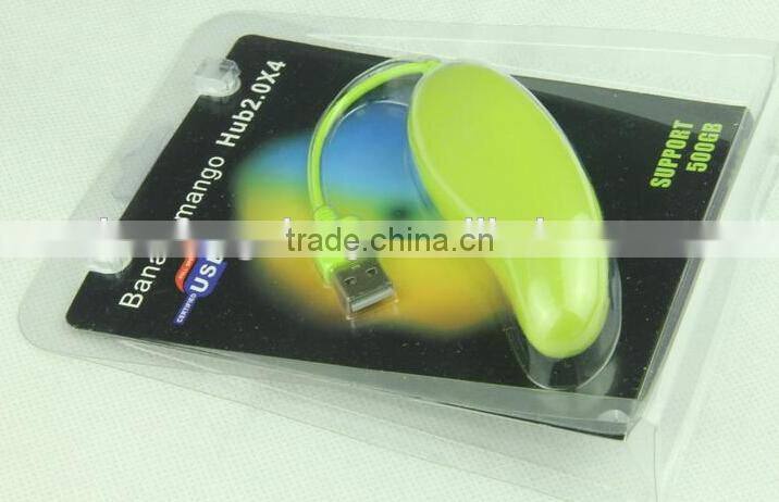 wholesale lovely fruits 4 port usb hub with mango shape