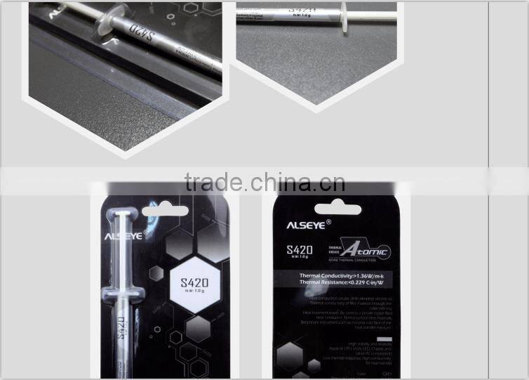 Alseye manufacturer EA112 heatsink gel arctic silver 5 thermal paste