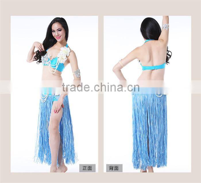 Wuchieal Sexy Hawaii Hula Skirt Costume, Belly Dance Costume in Festival Ceremony