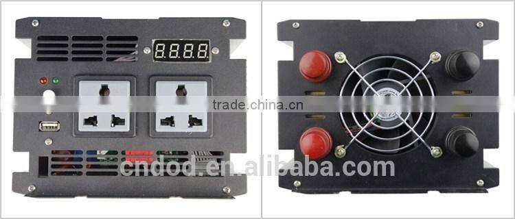 Hot selling pure sine wave dc 12v to ac 220v inverter inverter with battery charger 1500va