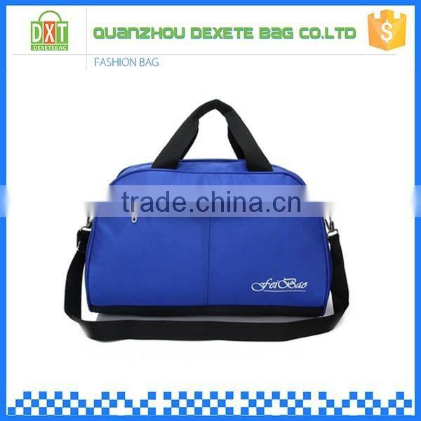 Women blue color tote nylon lightweight duffel bag waterproof