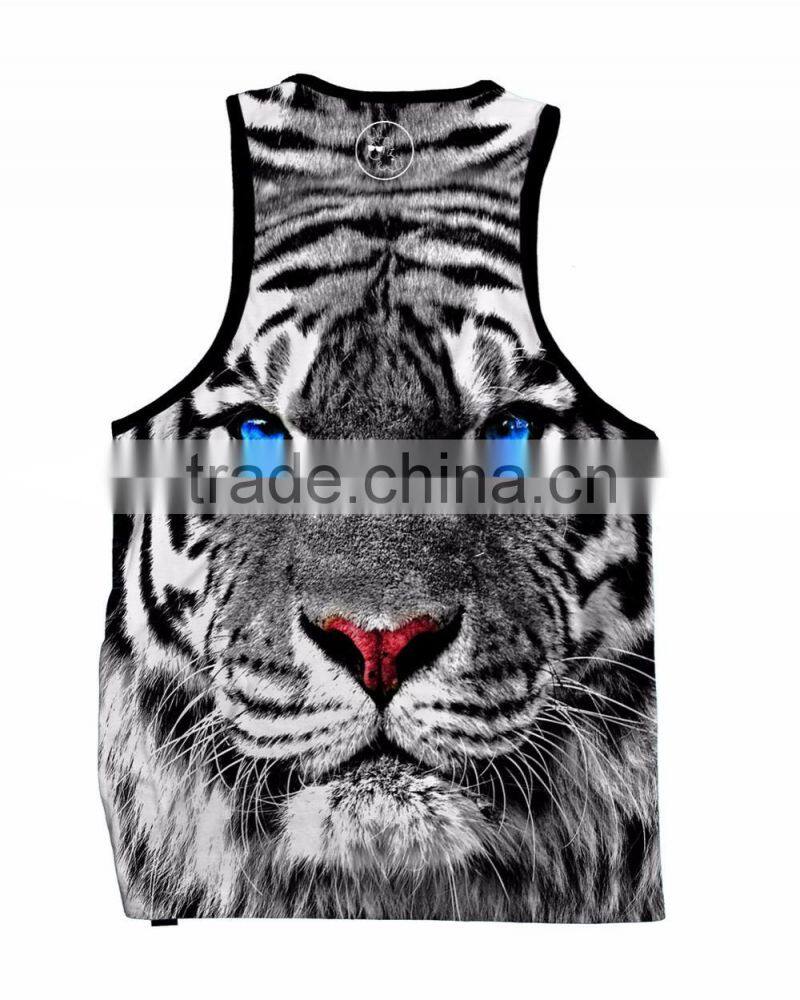 camo sublimated running singlet