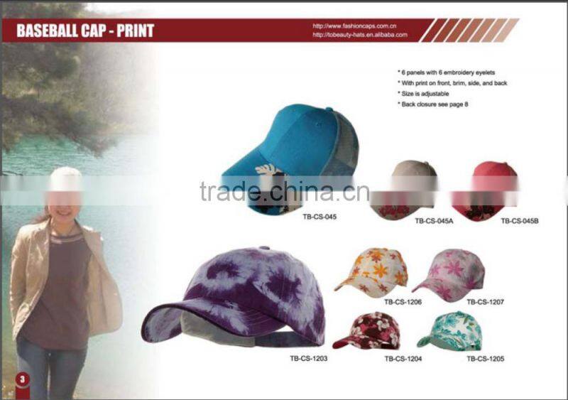 Wholesale hats 6 panel custom 100% cotton baseball cap