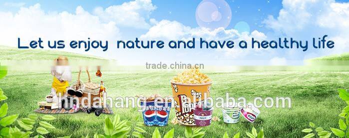 Printed paper cup disposable cold drink cup pepsi cup with lids 12/ 16oz