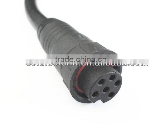 led light components electrical waterproof male female connector with cable