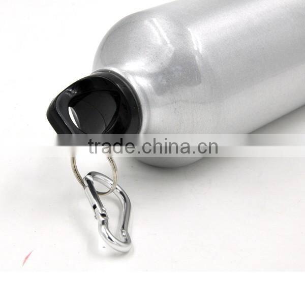 popular 2016 wholesale aluminum gallon water bottle bpa with carabiner