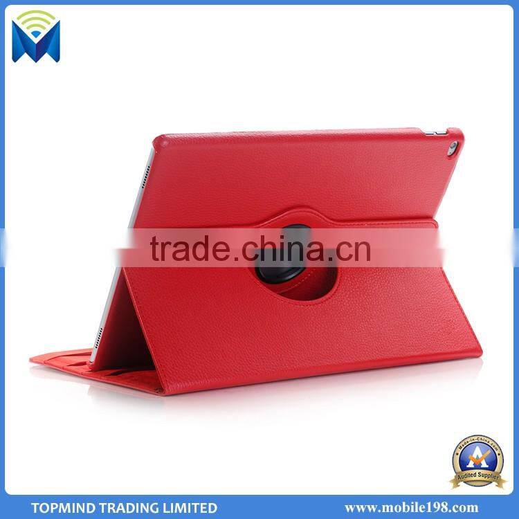 360 Degree Rotation Lichi Stria PU Leather Case for iPad Pro 12.9" inch